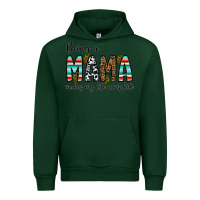 Forest Green being mama makes my life complate Urban Hoodie - CowhideDigitalArt