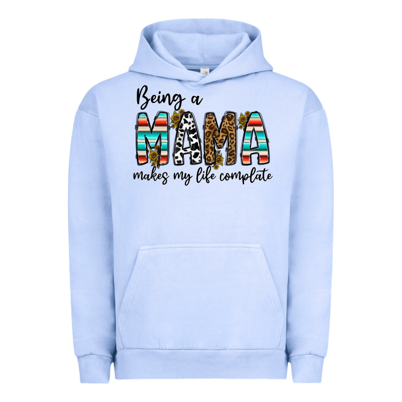 Being Mama Makes My Life Complate Urban Hoodie by CowhideDigitalArt | Teevron