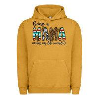 Pigment Peanut Butter being mama makes my life complate Urban Hoodie - CowhideDigitalArt