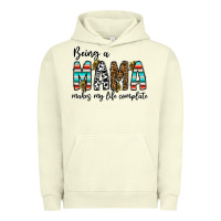Pigment Pistachio being mama makes my life complate Urban Hoodie - CowhideDigitalArt