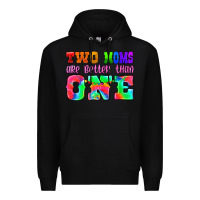 Black two moms are better than one Premium Hoodie - HRA Design Shop