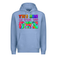 Colony Blue two moms are better than one Premium Hoodie - HRA Design Shop
