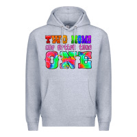 Heather Grey two moms are better than one Premium Hoodie - HRA Design Shop
