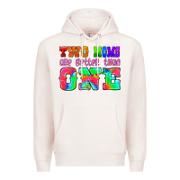 Pale Pink two moms are better than one Premium Hoodie - HRA Design Shop