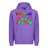 Purple two moms are better than one Premium Hoodie - HRA Design Shop