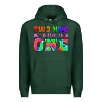 Sports Green two moms are better than one Premium Hoodie - HRA Design Shop