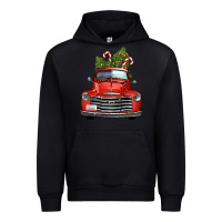 Black christmas trees truck Urban Hoodie - FaDigitalArtStudio