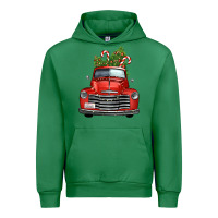 Emerald christmas trees truck Urban Hoodie - FaDigitalArtStudio