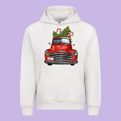 Christmas Trees Truck Urban Hoodie Designed By Fadigitalartstudio