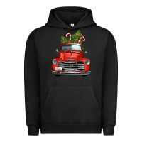 Pigment Black christmas trees truck Urban Hoodie - FaDigitalArtStudio