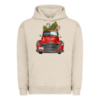 Pigment French Oak christmas trees truck Urban Hoodie - FaDigitalArtStudio