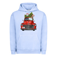 Pigment Grape Ice christmas trees truck Urban Hoodie - FaDigitalArtStudio