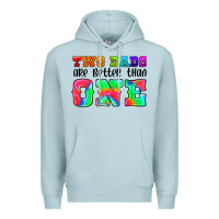 Blue Mist two dads are better than one Premium Hoodie - HRA Design Shop