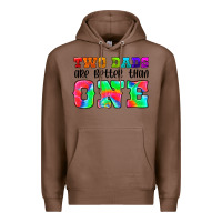 Chestnut two dads are better than one Premium Hoodie - HRA Design Shop