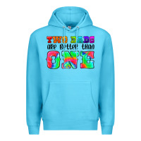 Ocean Blue two dads are better than one Premium Hoodie - HRA Design Shop