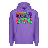 Purple two dads are better than one Premium Hoodie - HRA Design Shop
