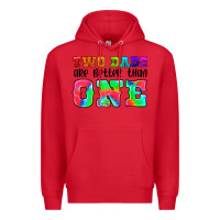 Red two dads are better than one Premium Hoodie - HRA Design Shop