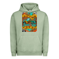 Pigment Oil Green farm life and truck air freshener Urban Hoodie - HRA Design Shop