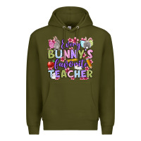 Army Green Easter Day Every bunny's favorite Teacher Premium Hoodie - OliviaCreatesArt