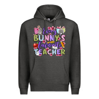 Charcoal Heather Easter Day Every bunny's favorite Teacher Premium Hoodie - OliviaCreatesArt