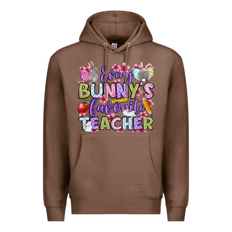Easter Day Every Bunny's Favorite Teacher Premium Hoodie by OliviaCreatesArt | Teevron