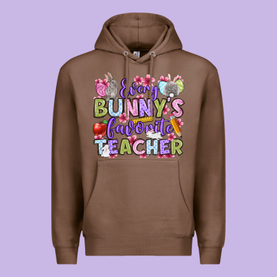 Easter Day Every Bunny's Favorite Teacher Premium Hoodie Designed By Oliviacreatesart