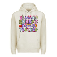 Oatmeal Heather Easter Day Every bunny's favorite Teacher Premium Hoodie - OliviaCreatesArt