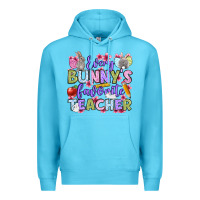 Ocean Blue Easter Day Every bunny's favorite Teacher Premium Hoodie - OliviaCreatesArt