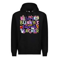Black Easter Day Every bunny's favorite Teacher Premium Hoodie - OliviaCreatesArt