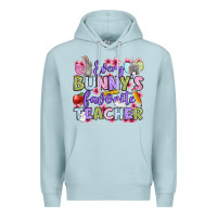 Blue Mist Easter Day Every bunny's favorite Teacher Premium Hoodie - OliviaCreatesArt