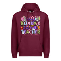 Burgundy Easter Day Every bunny's favorite Teacher Premium Hoodie - OliviaCreatesArt