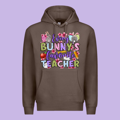 Easter Day Every Bunny's Favorite Teacher Premium Hoodie Designed By Oliviacreatesart