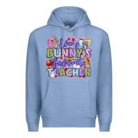 Colony Blue Easter Day Every bunny's favorite Teacher Premium Hoodie - OliviaCreatesArt