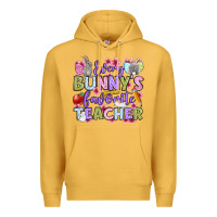 Mustard Easter Day Every bunny's favorite Teacher Premium Hoodie - OliviaCreatesArt