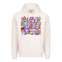 Pale Pink Easter Day Every bunny's favorite Teacher Premium Hoodie - OliviaCreatesArt