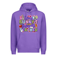 Purple Easter Day Every bunny's favorite Teacher Premium Hoodie - OliviaCreatesArt