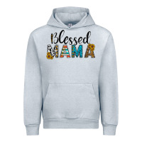 Heather Grey blessed mama Urban Hoodie - CowhideDigitalArt