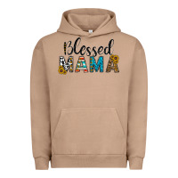 Pigment Burro blessed mama Urban Hoodie - CowhideDigitalArt
