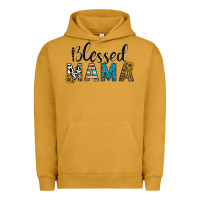 Pigment Peanut Butter blessed mama Urban Hoodie - CowhideDigitalArt
