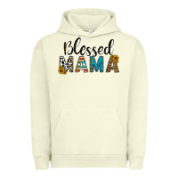 Pigment Pistachio blessed mama Urban Hoodie - CowhideDigitalArt