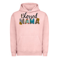 Pigment Salmon blessed mama Urban Hoodie - CowhideDigitalArt