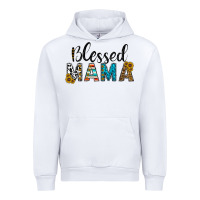 White blessed mama Urban Hoodie - CowhideDigitalArt