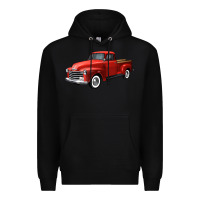 Black western red truck right 34 view Premium Hoodie - FaDigitalArtStudio