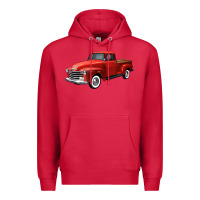 Cardinal western red truck right 34 view Premium Hoodie - FaDigitalArtStudio