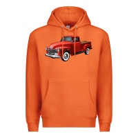 Carrot western red truck right 34 view Premium Hoodie - FaDigitalArtStudio