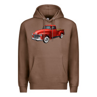 Chestnut western red truck right 34 view Premium Hoodie - FaDigitalArtStudio