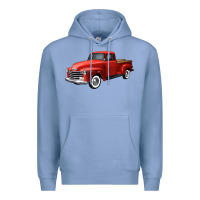 Colony Blue western red truck right 34 view Premium Hoodie - FaDigitalArtStudio
