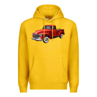 Lemon western red truck right 34 view Premium Hoodie - FaDigitalArtStudio