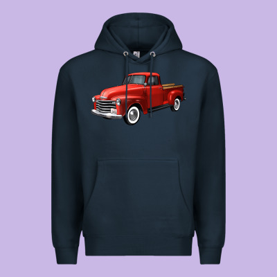 Western Red Truck Right 34 View Premium Hoodie Designed By Fadigitalartstudio