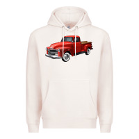 Pale Pink western red truck right 34 view Premium Hoodie - FaDigitalArtStudio